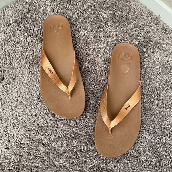 Reef Shoes - REEF Tan Casual Comfort Everyday Beach Summer Resort Wear Flip‑Flop Sandals 10